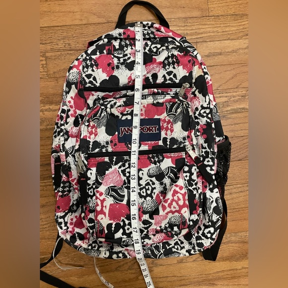 Jansport Bags Jansport Hearts Backpack Pink Black And White Poshmark